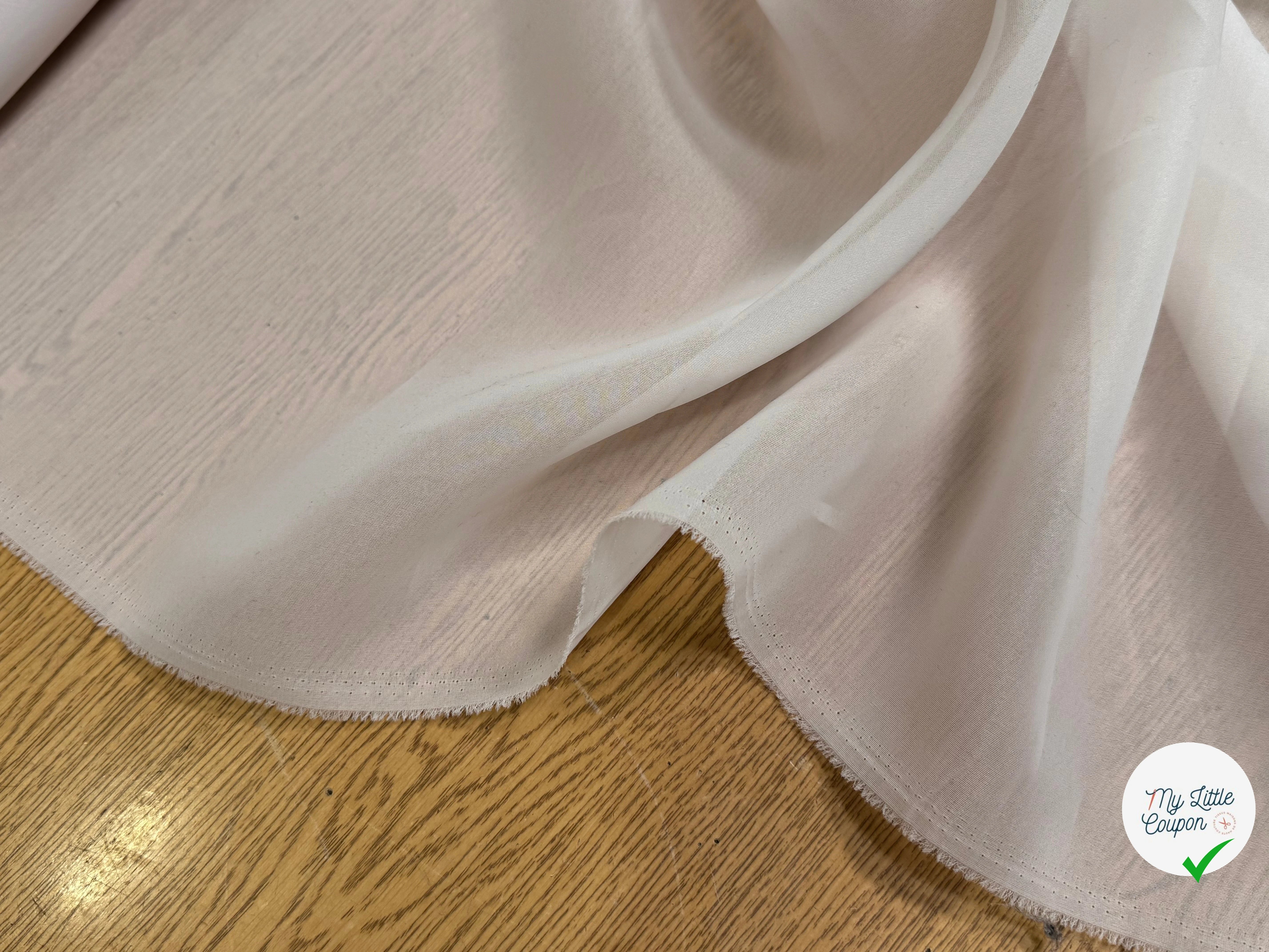ORGANZA LÉGÈREMENT CREPÉ PALE - My Little Coupon