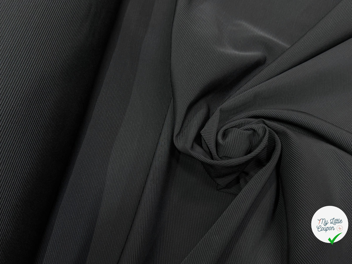 OTTOMAN 100% VISCOSE NOIR PARFAITE TENUE - My Little Coupon