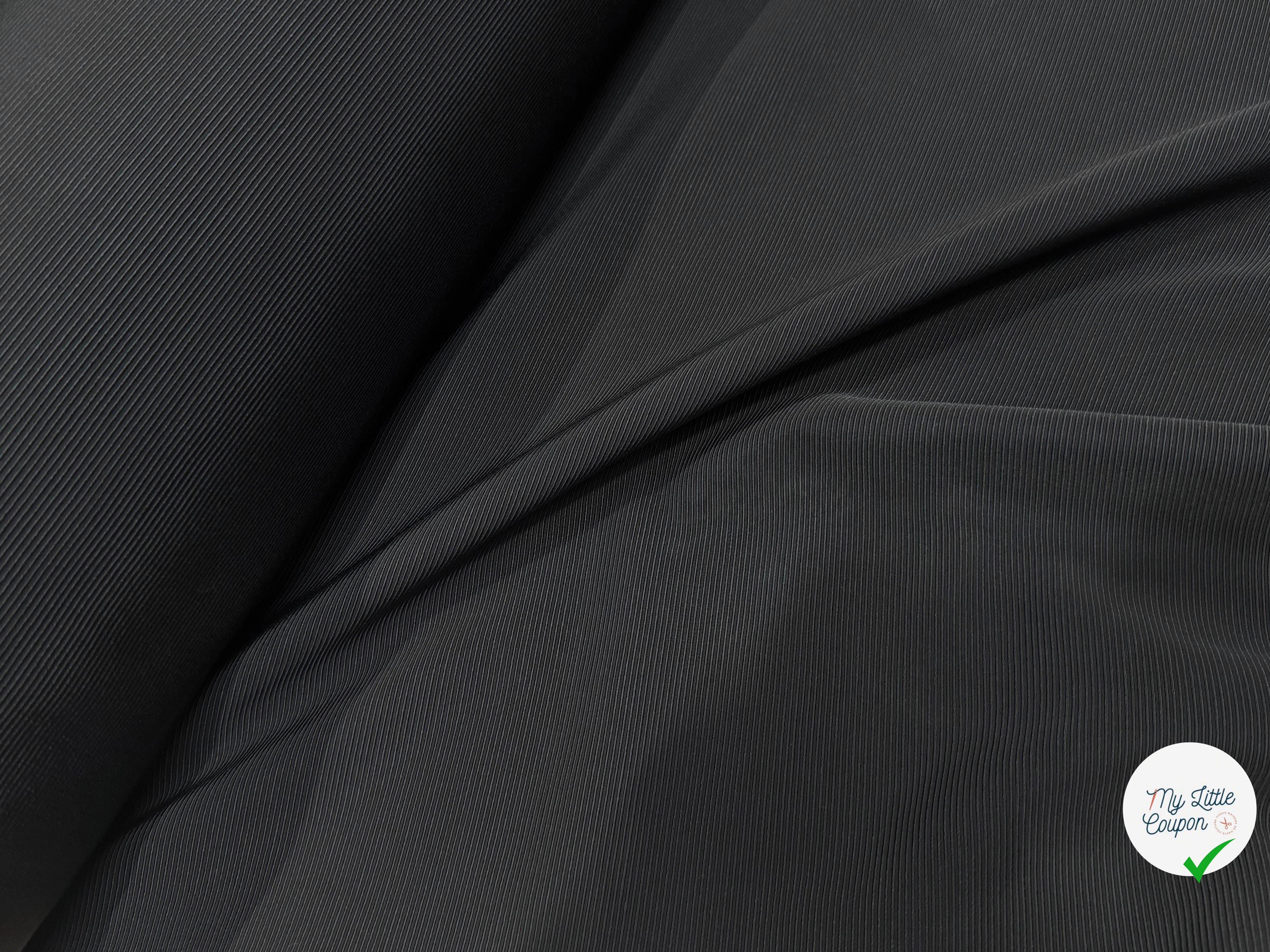OTTOMAN 100% VISCOSE NOIR PARFAITE TENUE - My Little Coupon