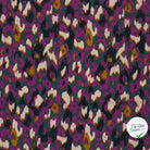 Ottoman de viscose abstrait pourpre