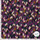 Ottoman de viscose abstrait pourpre