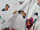 OTTOMAN STRETCH COTON CRÈME PAPILLONS - My Little Coupon