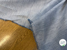 OXFORD 100% COTON BLANC À RAYURES BLEUES - My Little Coupon