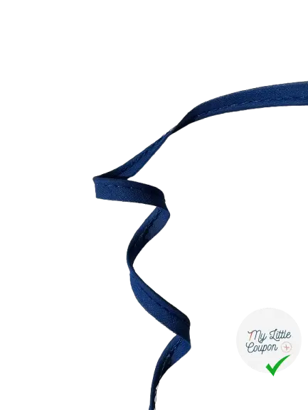 PASSEPOIL BLEU ÉLÉCTRIQUE COTON 8MM - My Little Coupon