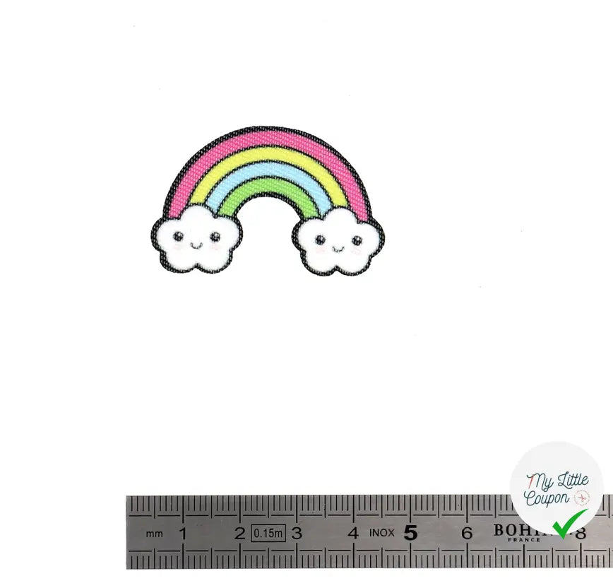 PATCH THERMOCOLLANT MINIPATCHI - MODÈLE ARC EN CIEL - My Little Coupon