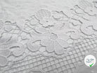 PERCALE BLANCHE À BASE REBRODÉE GUIPURE - My Little Coupon - tissu - coudre