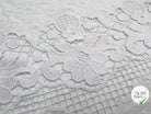 PERCALE BLANCHE À BASE REBRODÉE GUIPURE - My Little Coupon - tissu - coudre