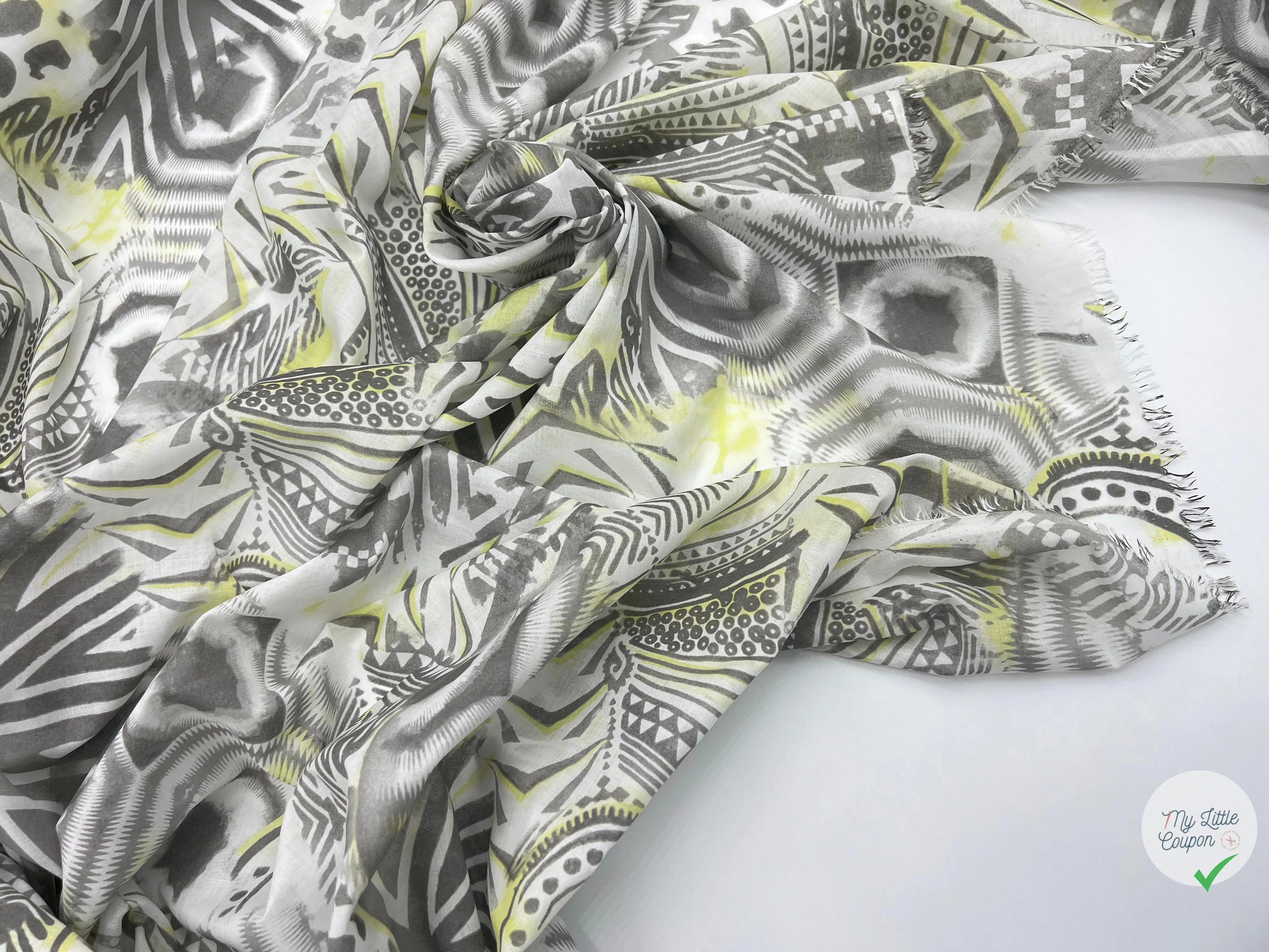 PERCALE COTON IMPRIMÉ ZANZIBAR - coupon de tissu de 3 mètres - My Little Coupon - tissu - coudre