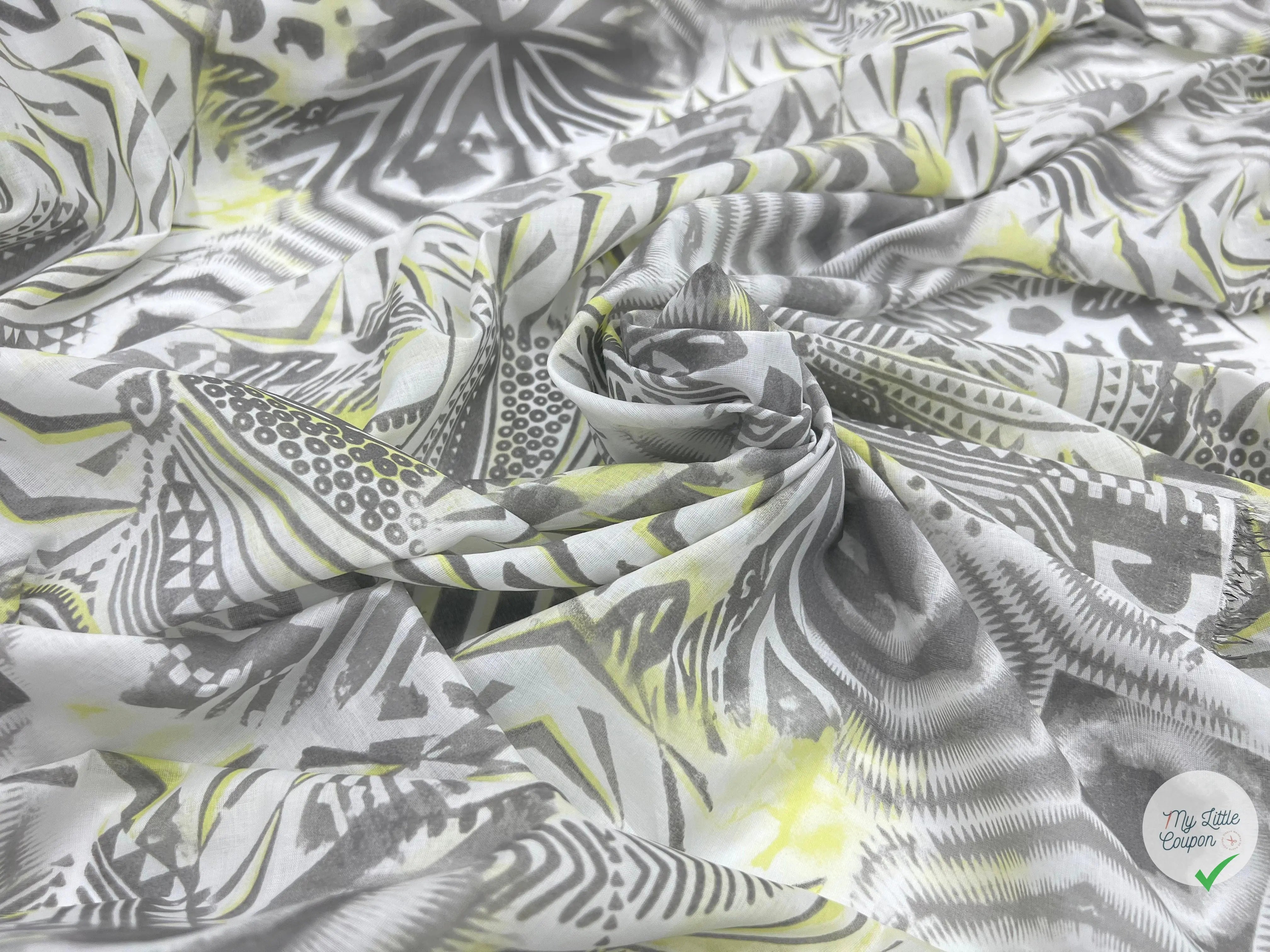 PERCALE COTON IMPRIMÉ ZANZIBAR - coupon de tissu de 3 mètres - My Little Coupon - tissu - coudre