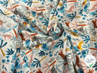 PERCALE COTON SIMBA BLEU PRINT - My Little Coupon