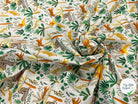 PERCALE COTON SIMBA VERT PRINT - My Little Coupon