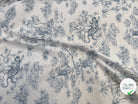 PERCALE DE COTON ACAJOU BLEU - My Little Coupon