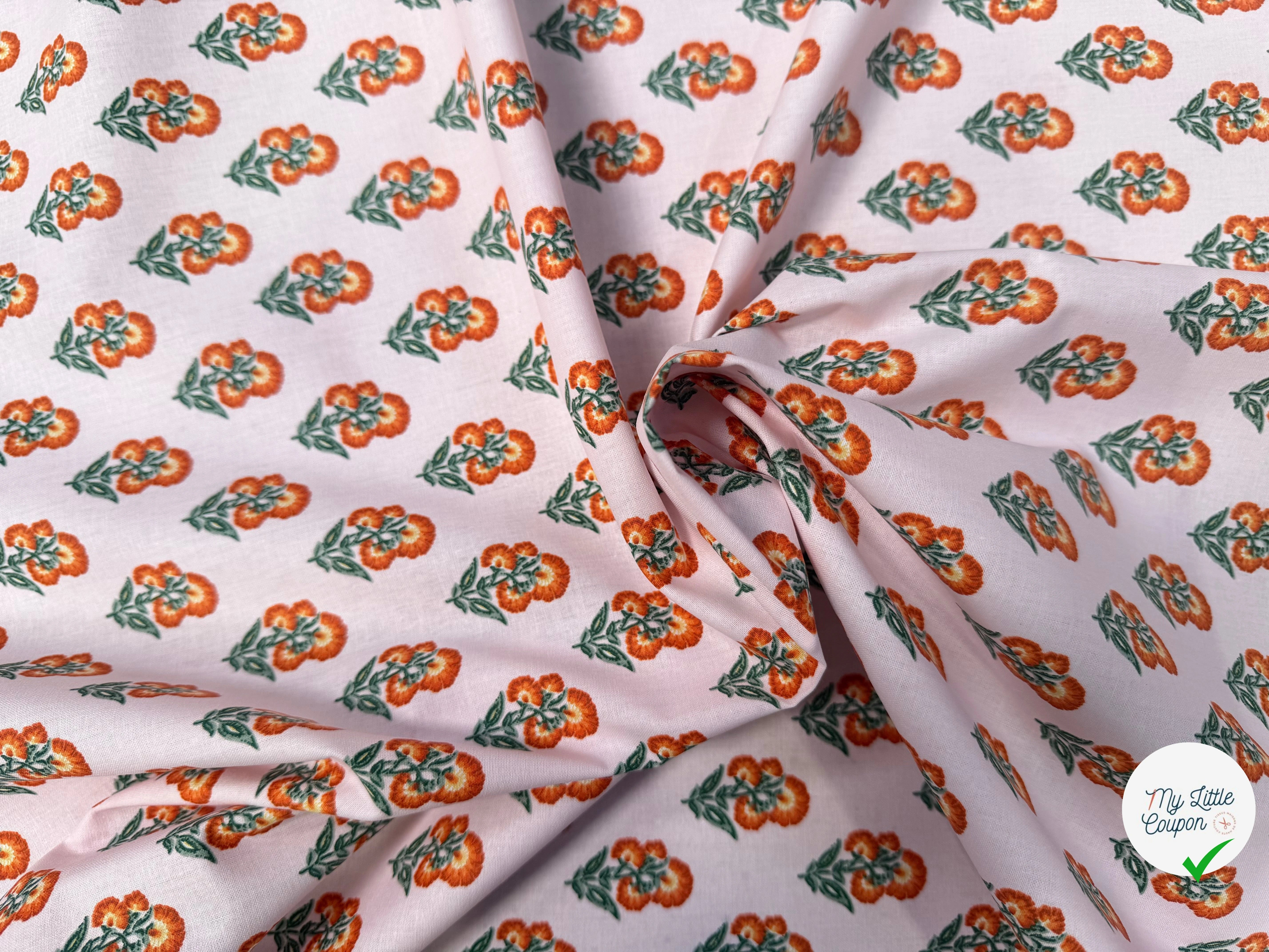 PERCALE DE COTON ADI ROSE - My Little Coupon
