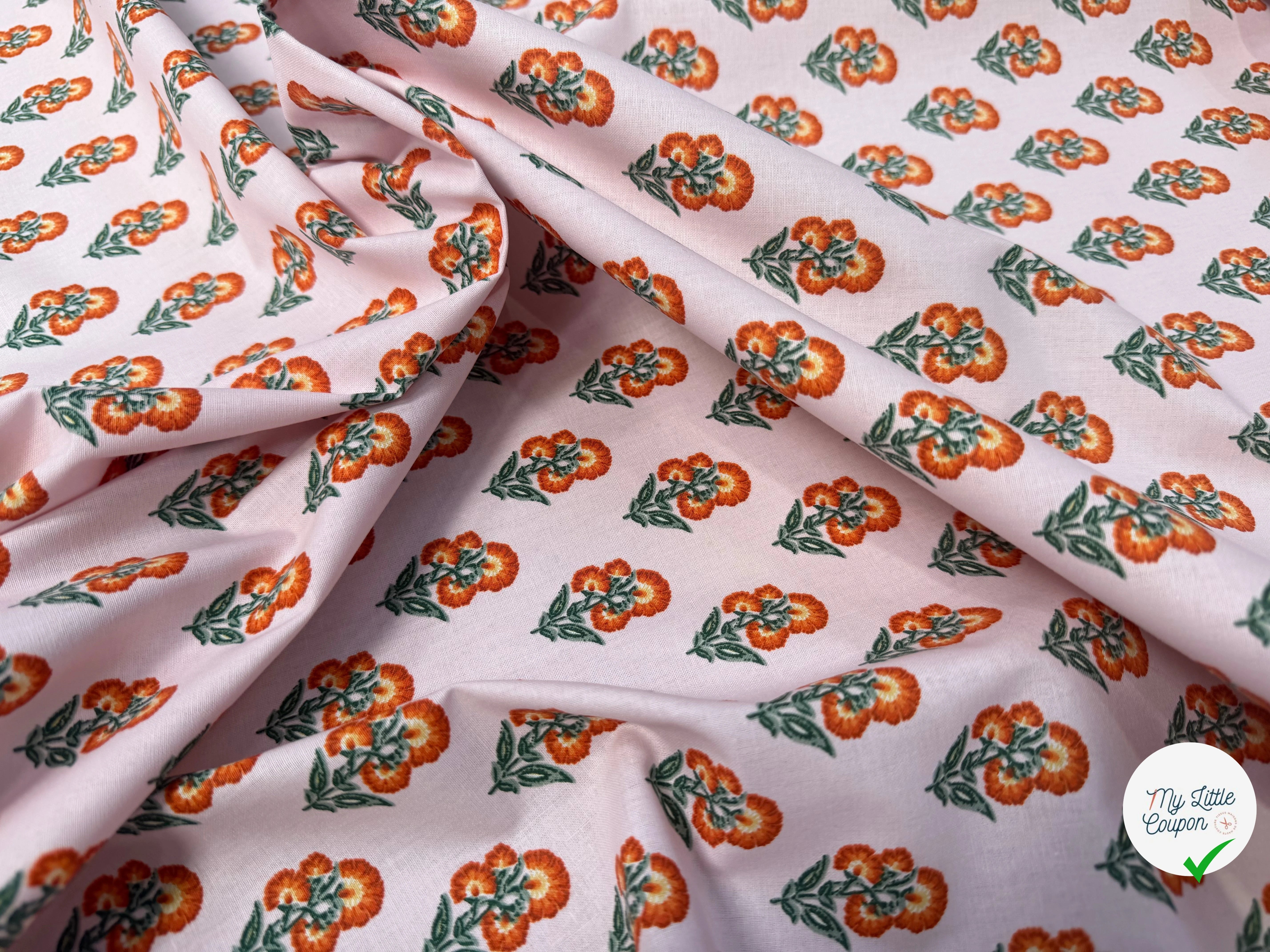 PERCALE DE COTON ADI ROSE - My Little Coupon