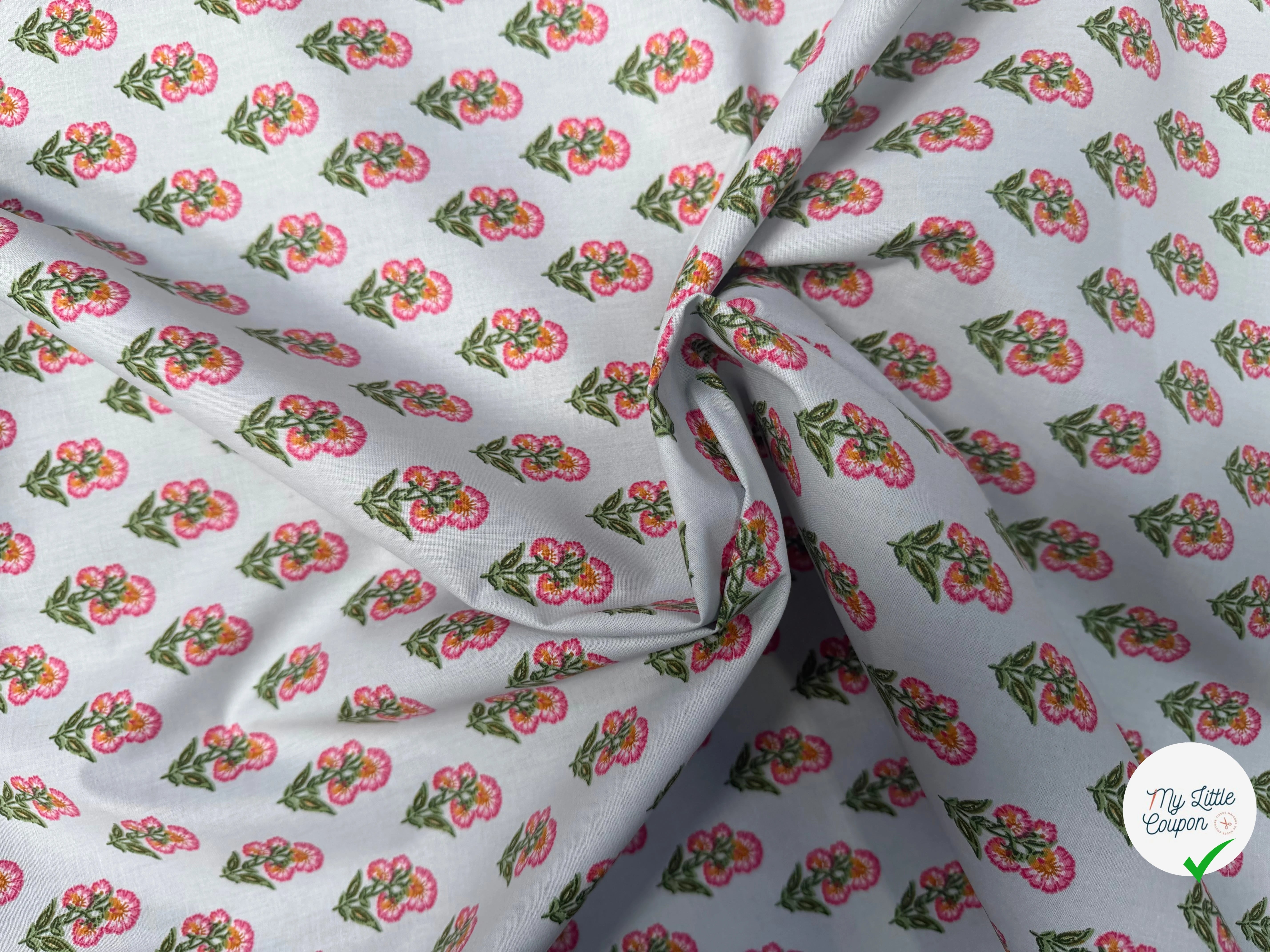 PERCALE DE COTON ADI TURQUOISE - My Little Coupon
