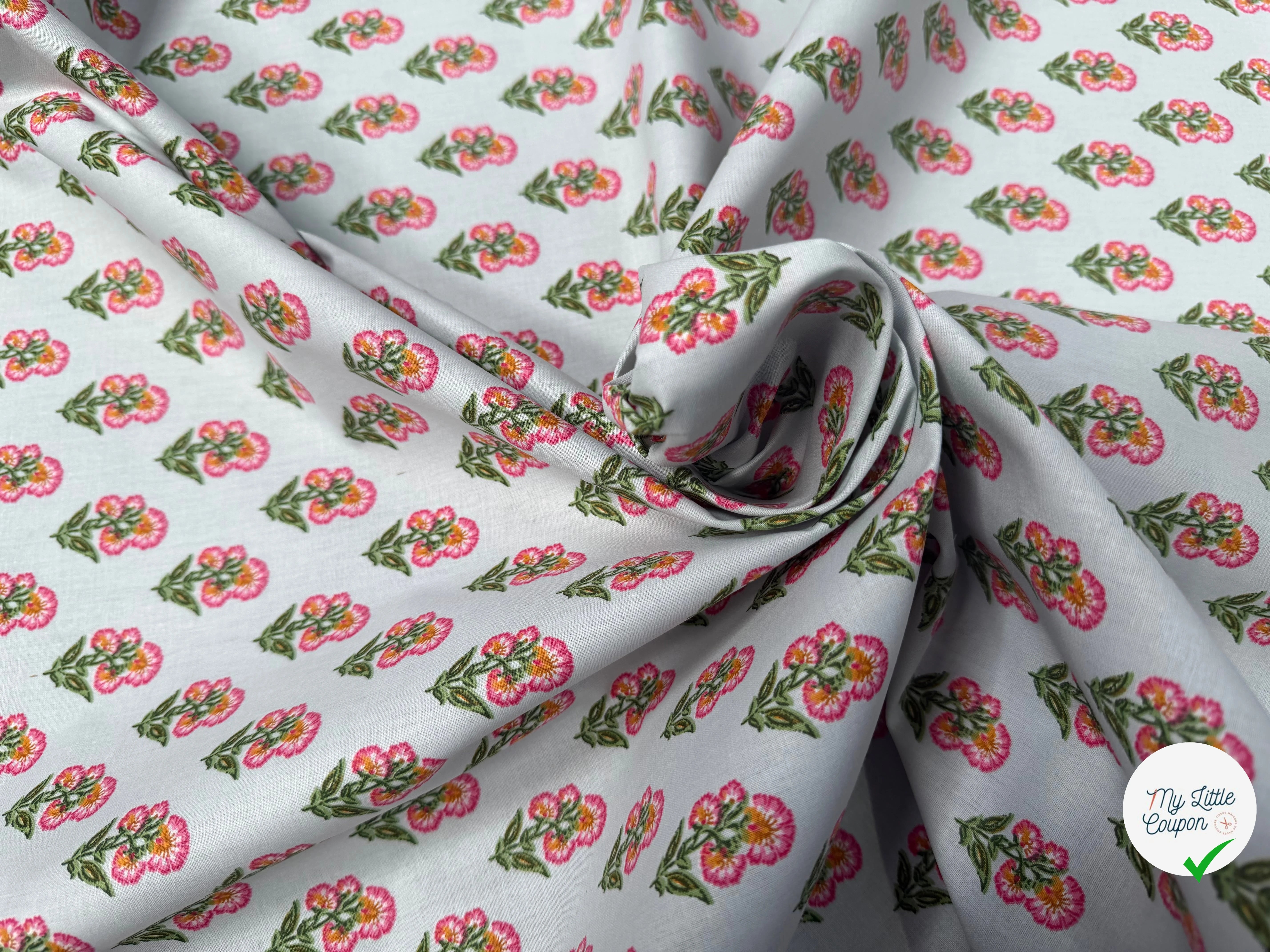 PERCALE DE COTON ADI TURQUOISE - My Little Coupon