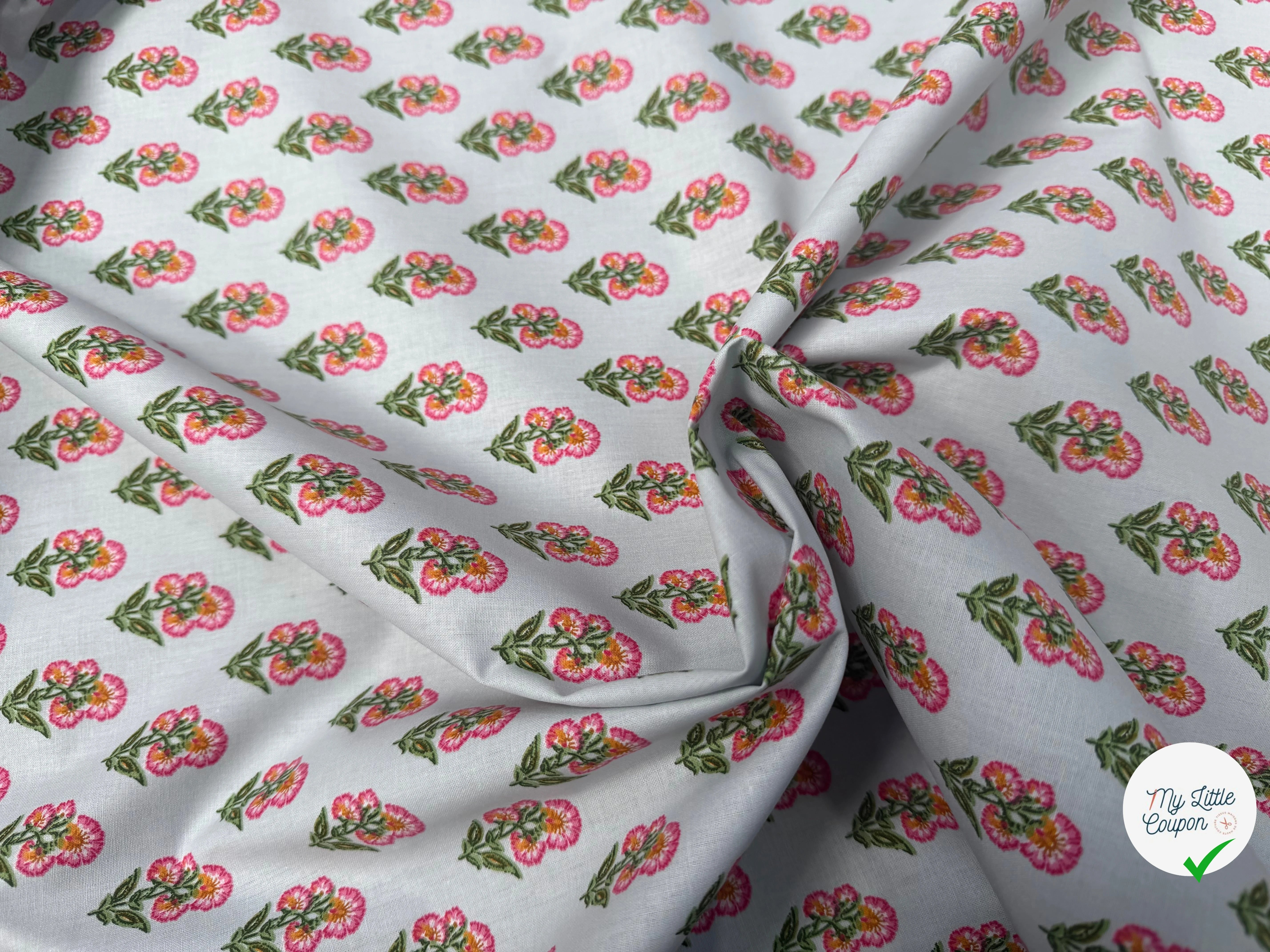 PERCALE DE COTON ADI TURQUOISE - My Little Coupon