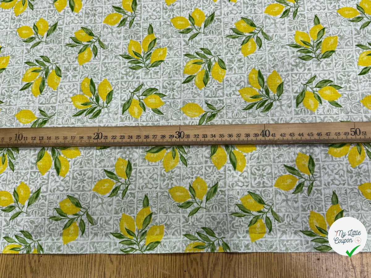 PERCALE DE COTON ALGARVE AMANDE 150 CM - My Little Coupon