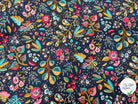 PERCALE DE COTON ANCOLIE ARDOISE - My Little Coupon