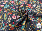 PERCALE DE COTON ANCOLIE ARDOISE - My Little Coupon