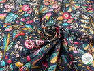 PERCALE DE COTON ANCOLIE ARDOISE - My Little Coupon