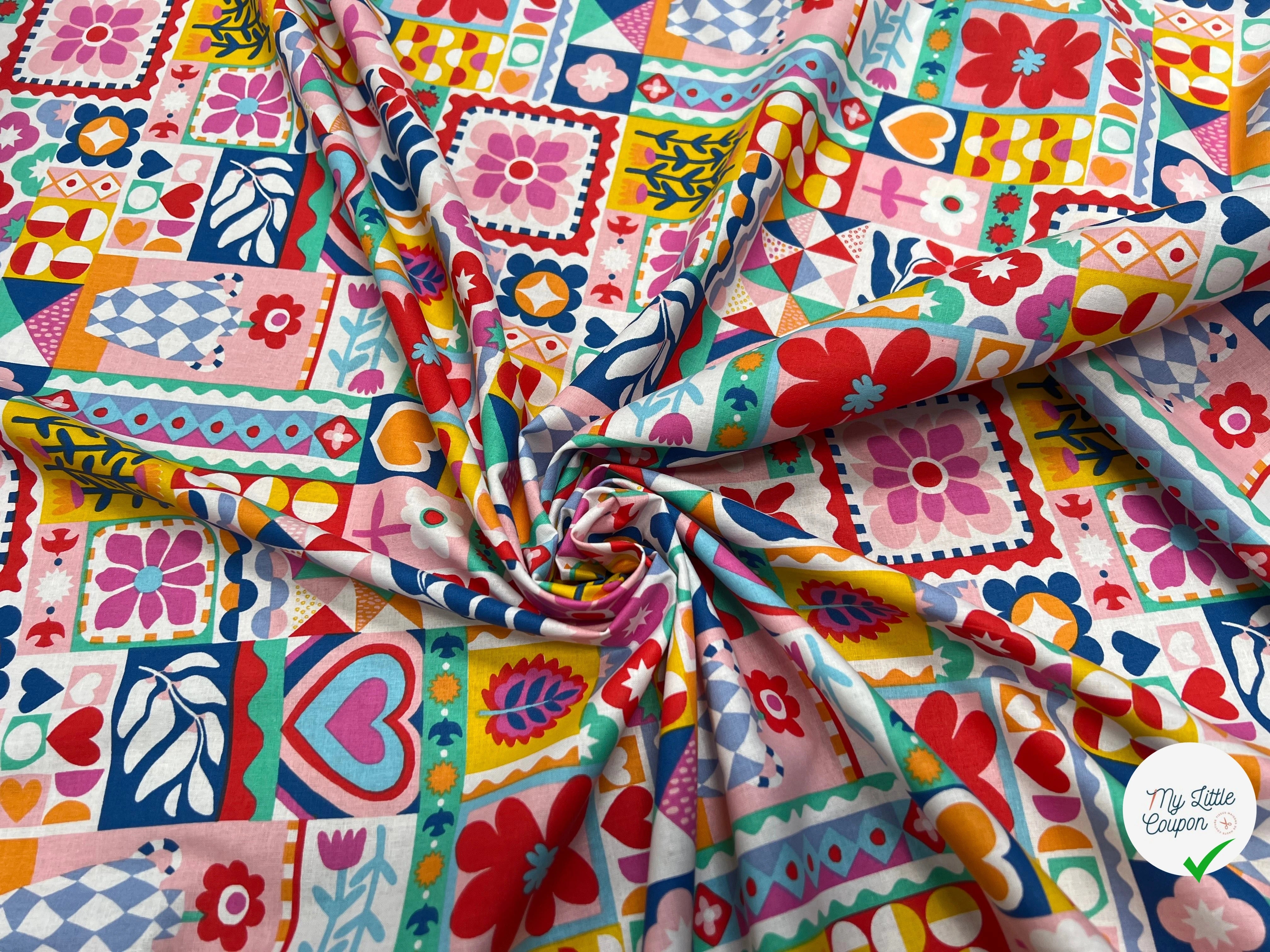 PERCALE DE COTON BIMBA BLANC 150 CM - My Little Coupon
