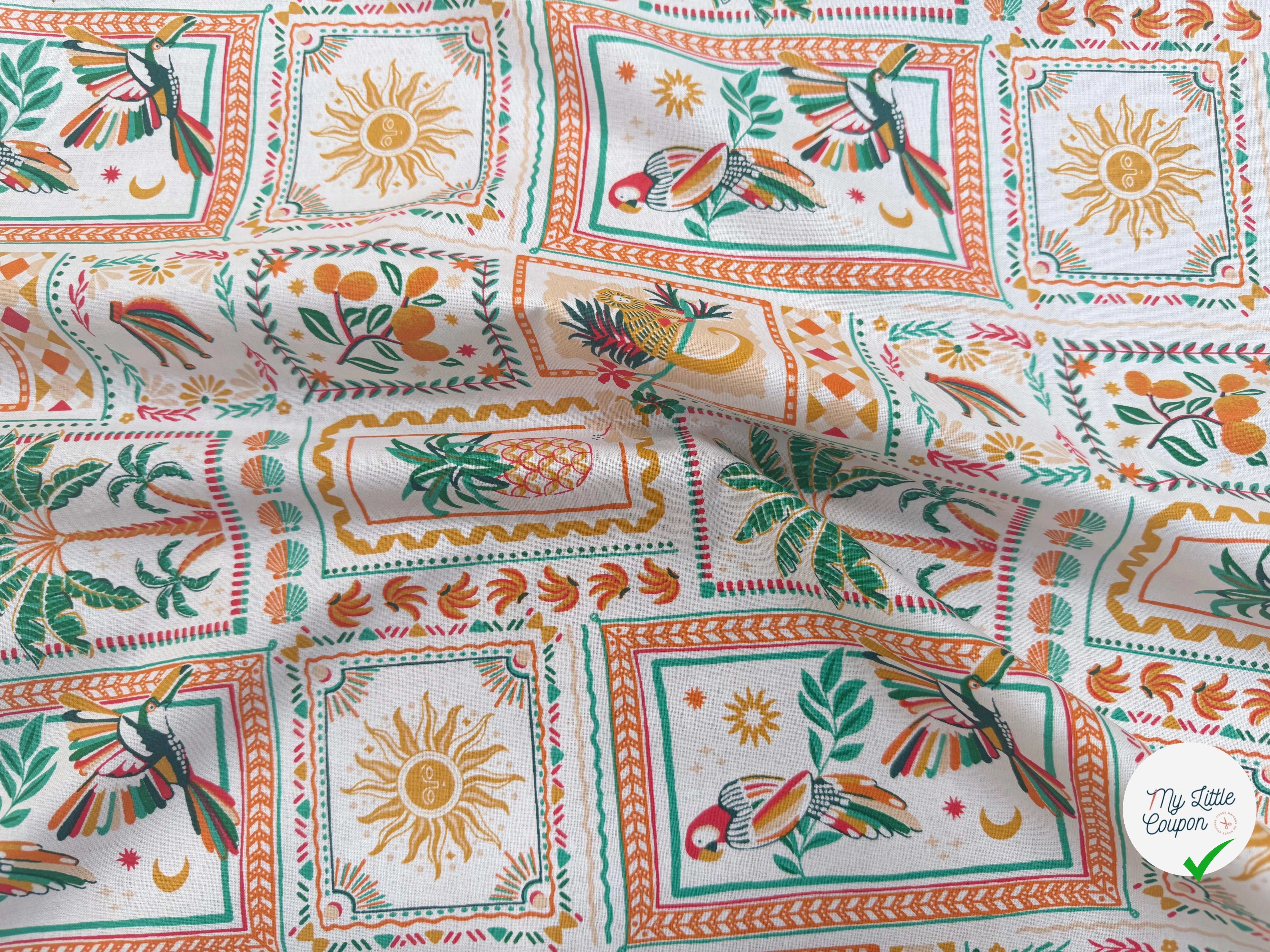 PERCALE DE COTON BOMDIA BLANC 150 CM - My Little Coupon