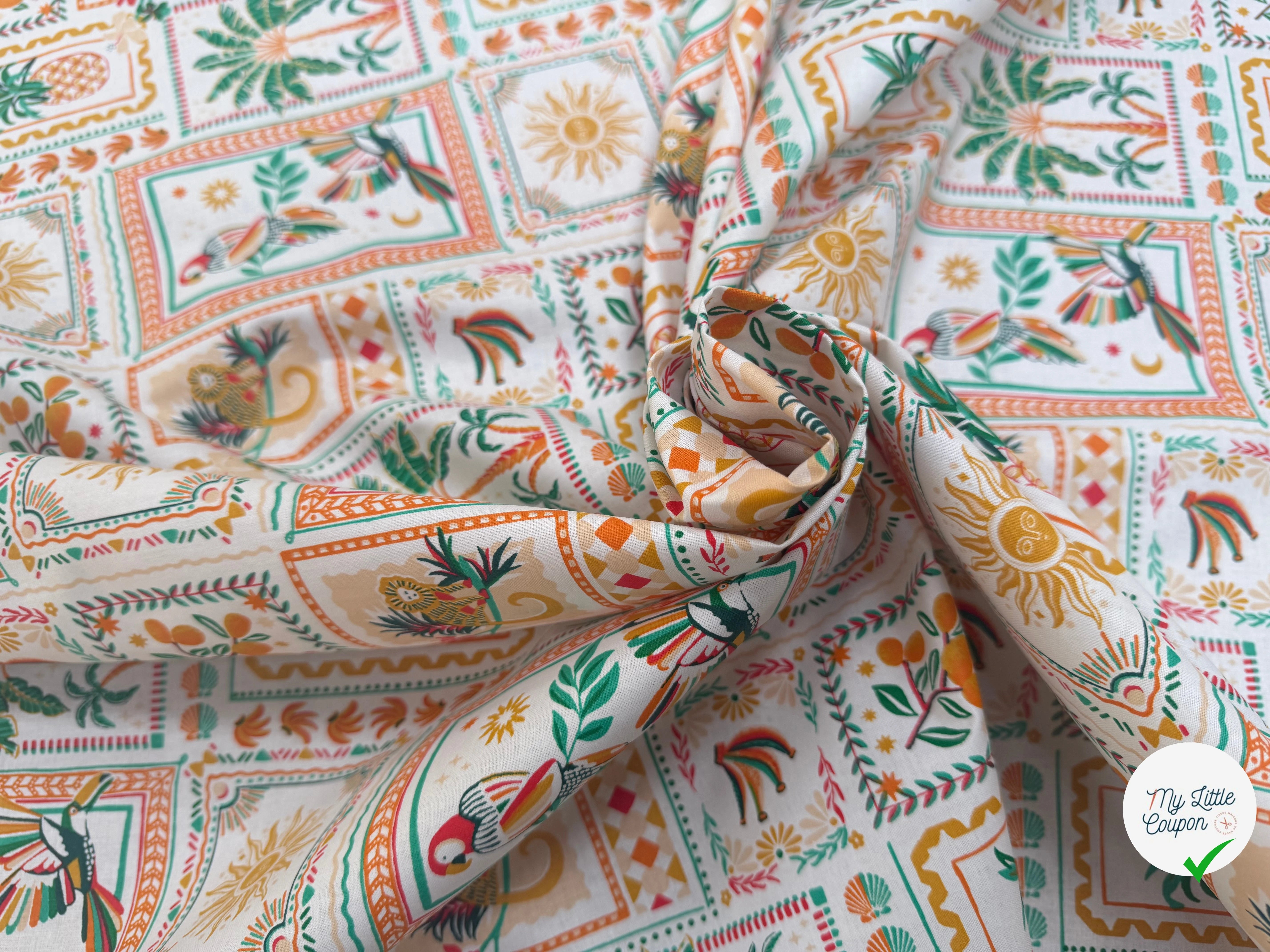PERCALE DE COTON BOMDIA BLANC 150 CM - My Little Coupon