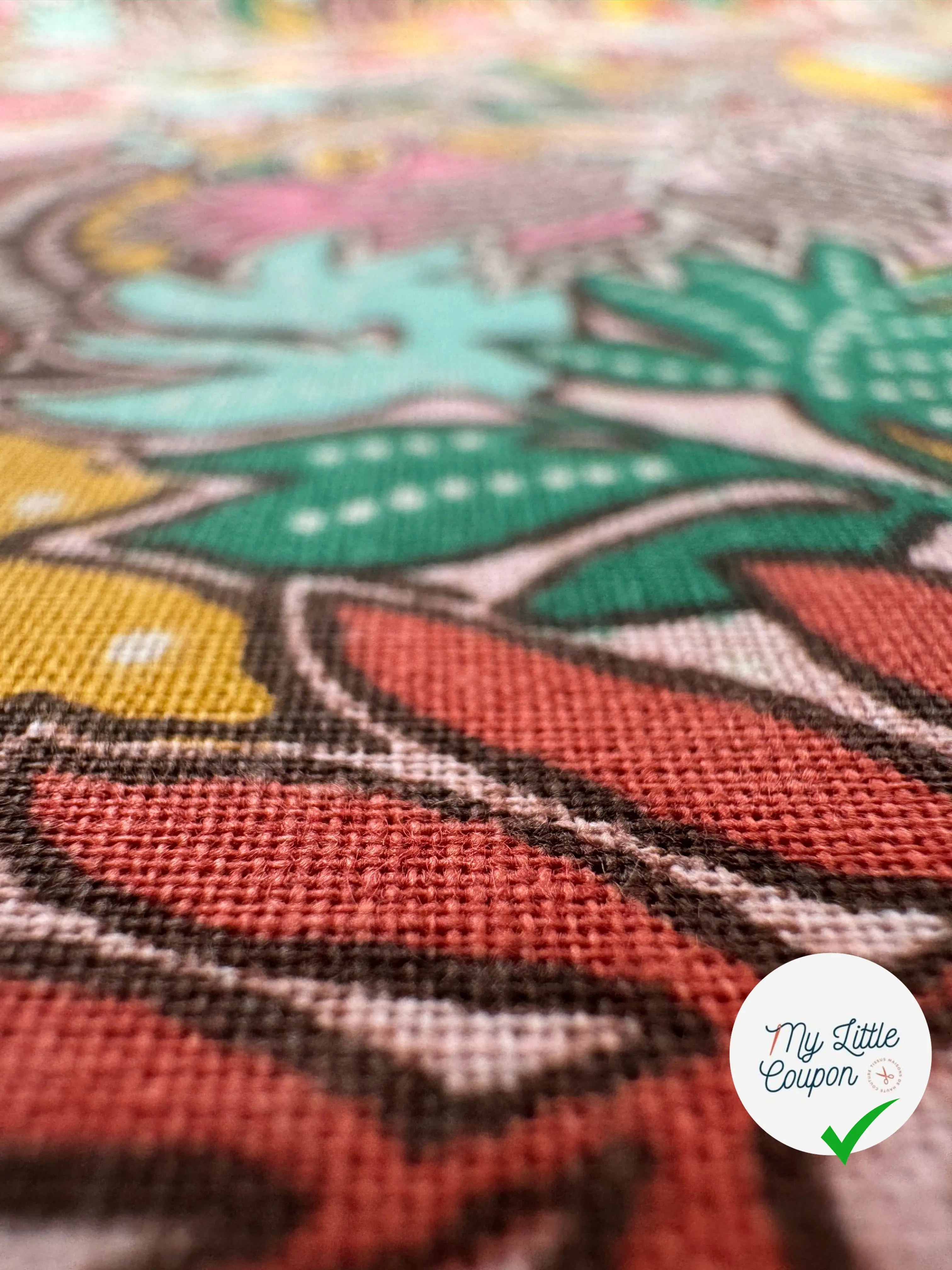 PERCALE DE COTON CARTHAGE ROSE - My Little Coupon