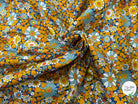 PERCALE DE COTON CHILL JAUNE BLEU 150 CM - My Little Coupon