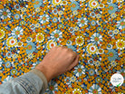 PERCALE DE COTON CHILL JAUNE BLEU 150 CM - My Little Coupon