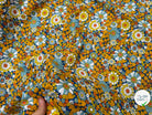 PERCALE DE COTON CHILL JAUNE BLEU 150 CM - My Little Coupon