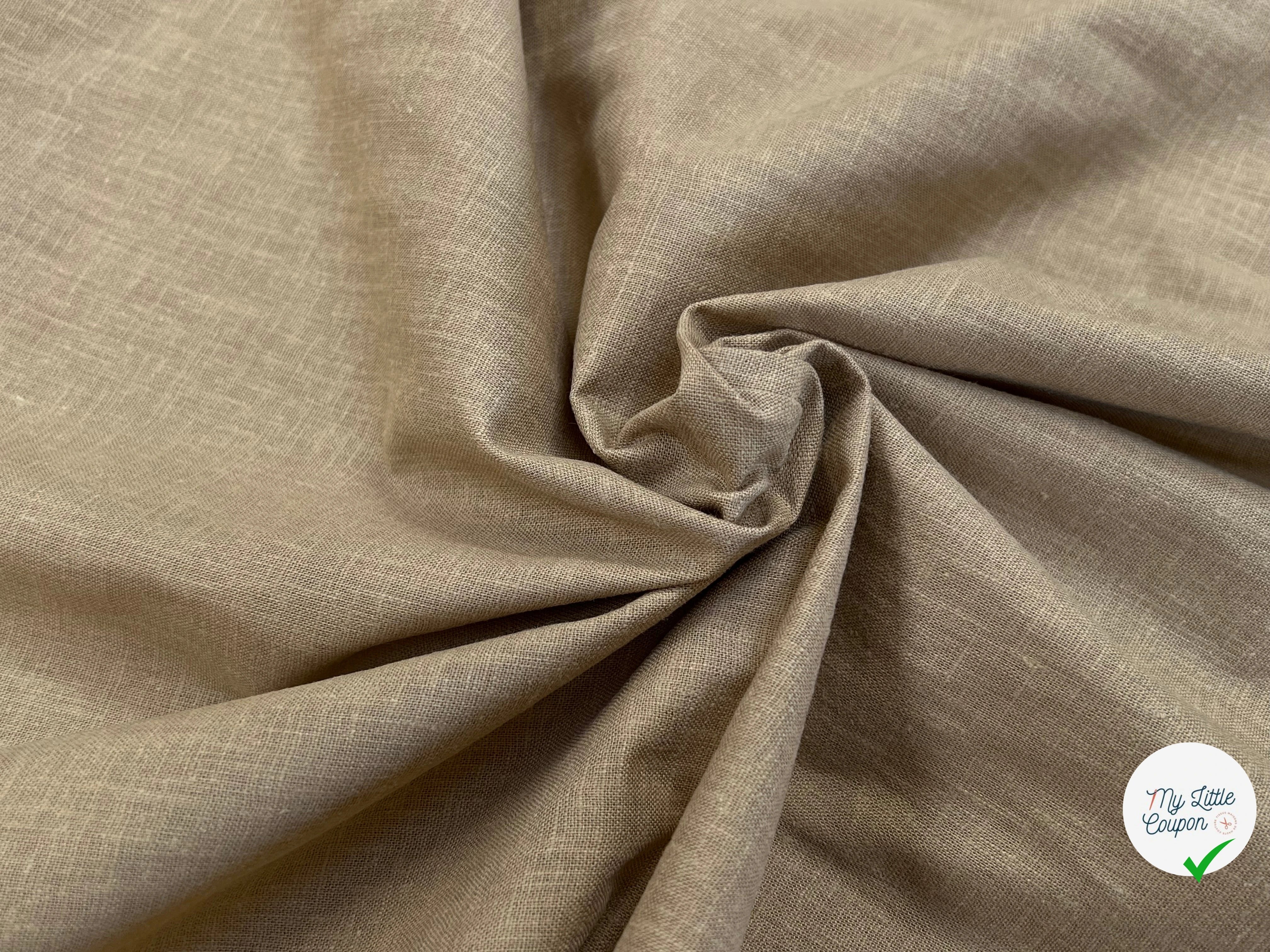 PERCALE DE COTON CHINTZÉ BEIGE - My Little Coupon