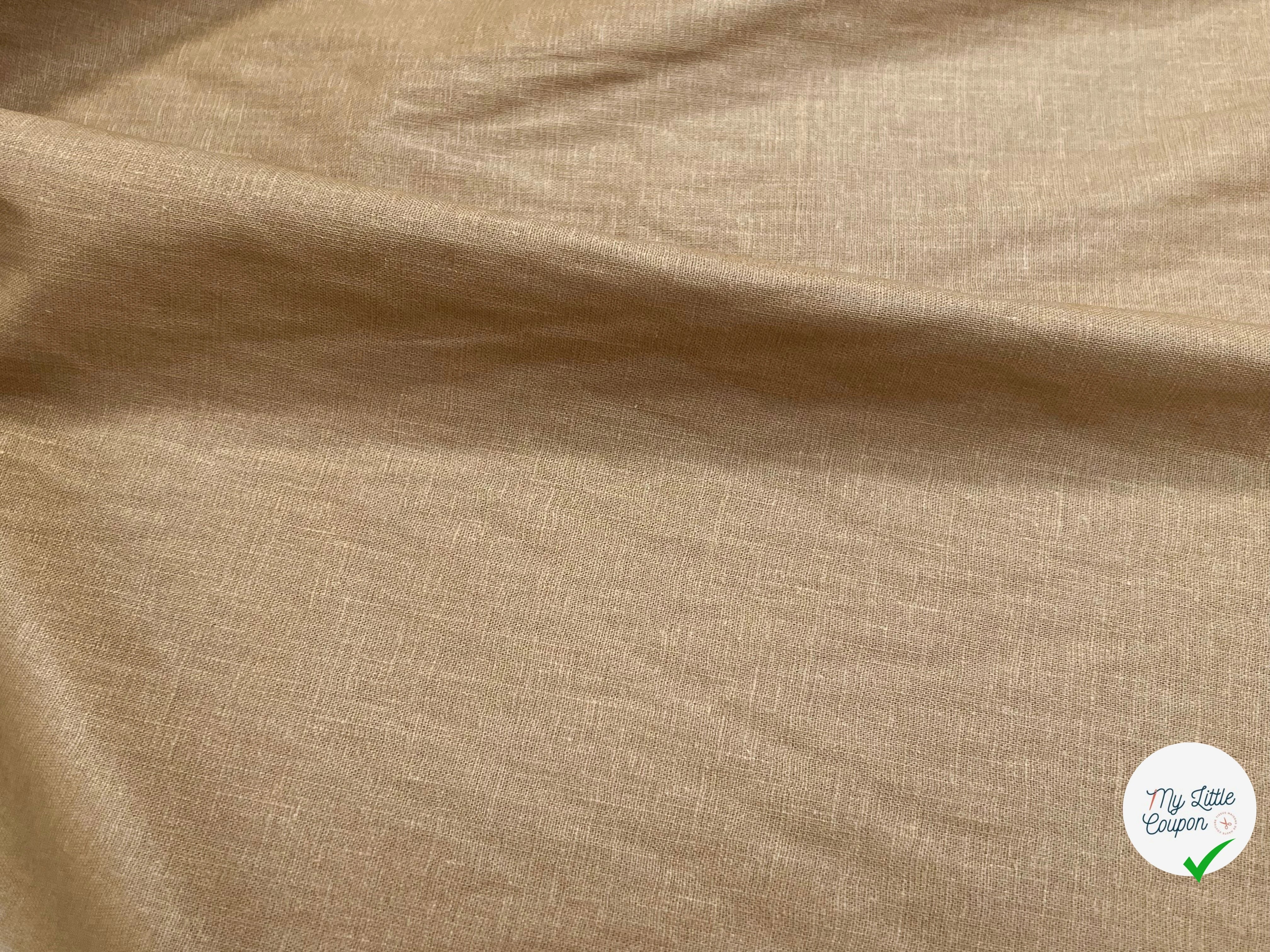 PERCALE DE COTON CHINTZÉ BEIGE - My Little Coupon