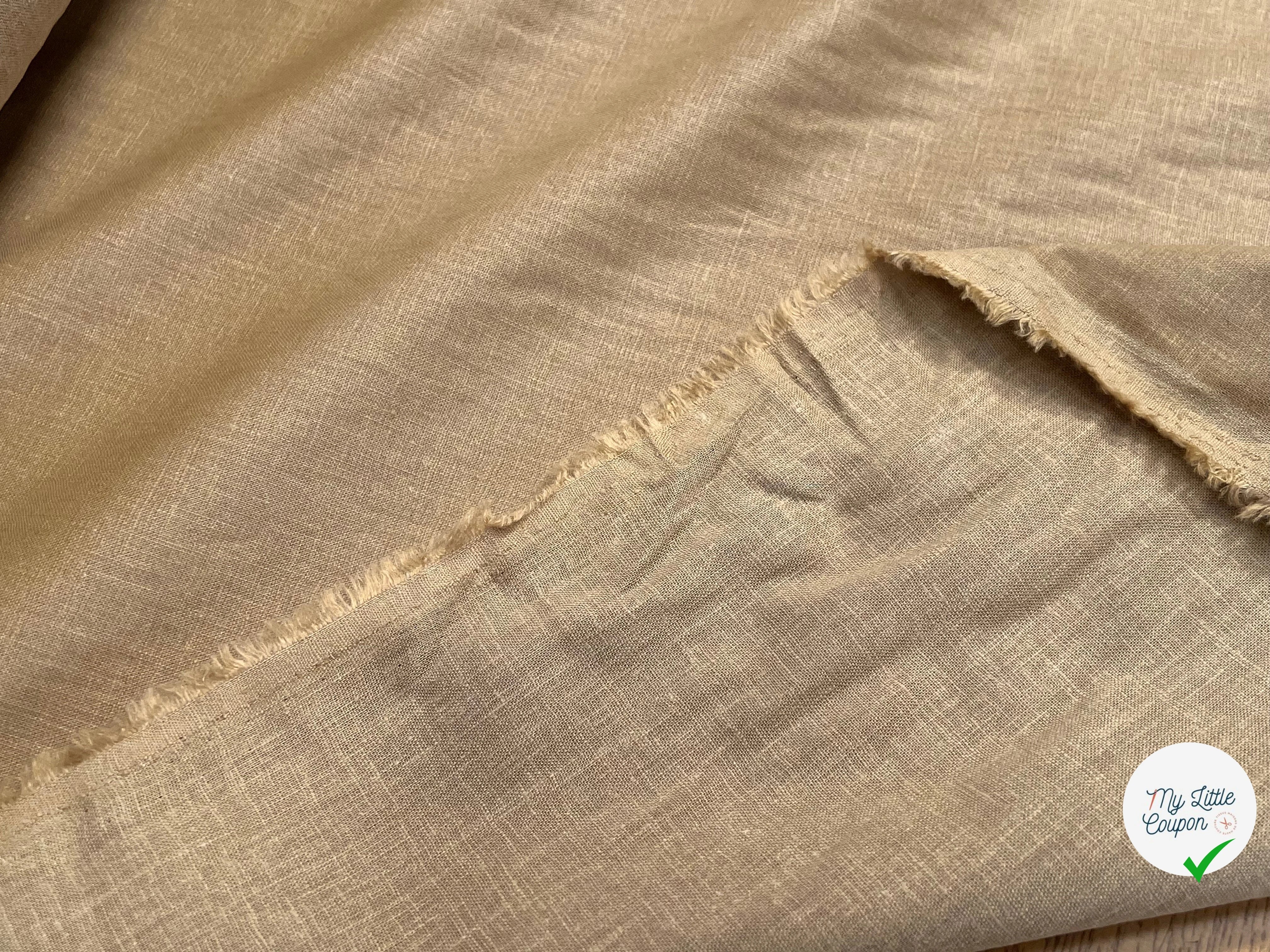 PERCALE DE COTON CHINTZÉ BEIGE - My Little Coupon