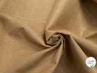 PERCALE DE COTON CHINTZÉ VILNIUS CONTRECOLLÉ ASPECT DAIM MARRON CAMEL - My Little Coupon