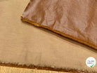 PERCALE DE COTON CHINTZÉ VILNIUS CONTRECOLLÉ ASPECT DAIM MARRON CAMEL - My Little Coupon