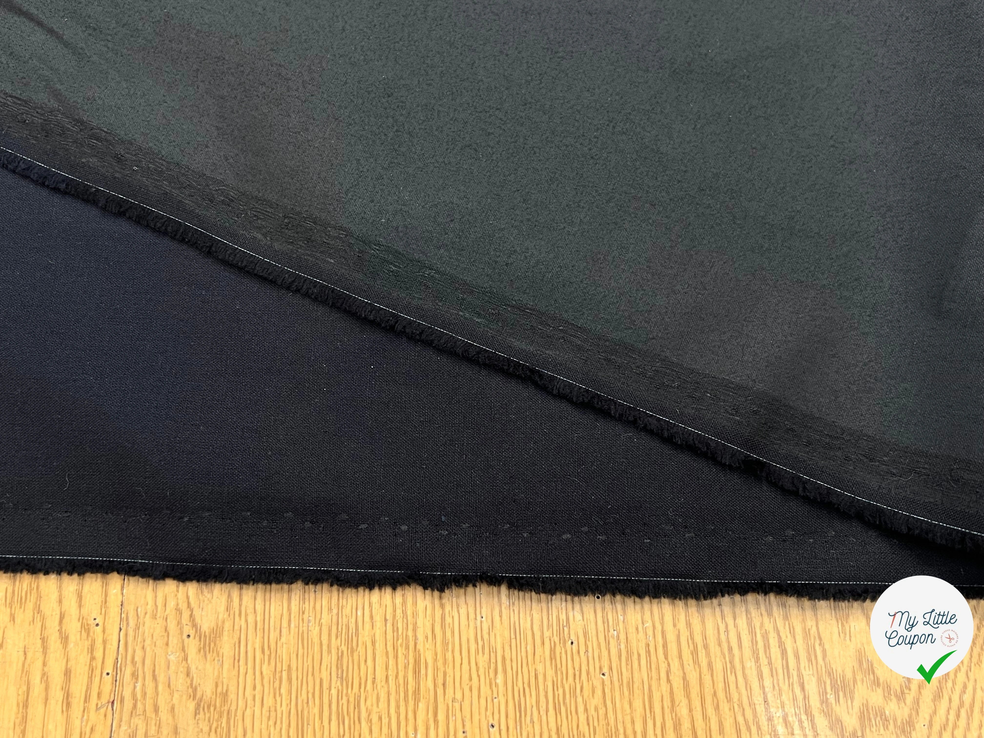 PERCALE DE COTON CHINTZÉ VILNIUS NOIR - My Little Coupon