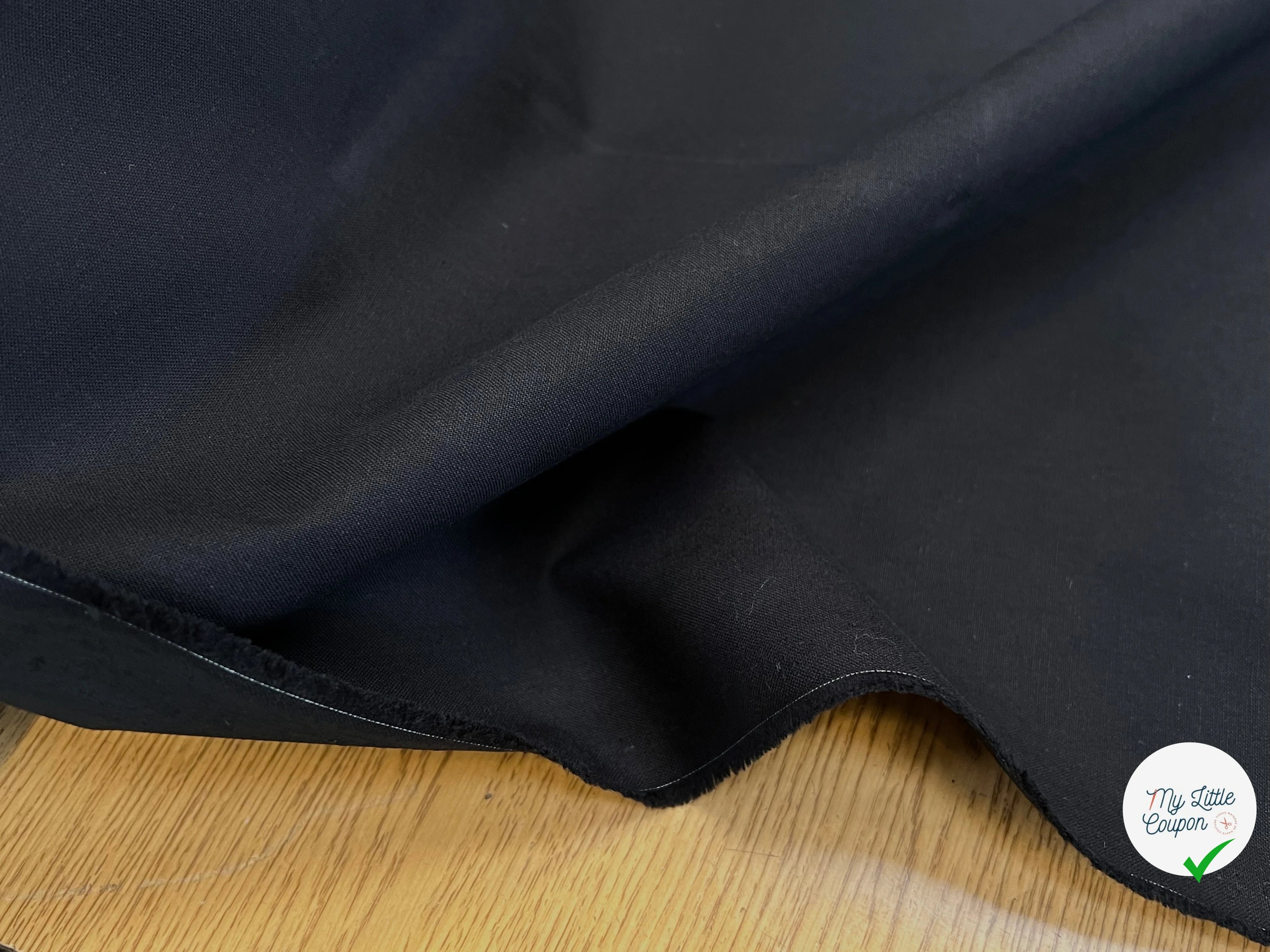 PERCALE DE COTON CHINTZÉ VILNIUS NOIR - My Little Coupon