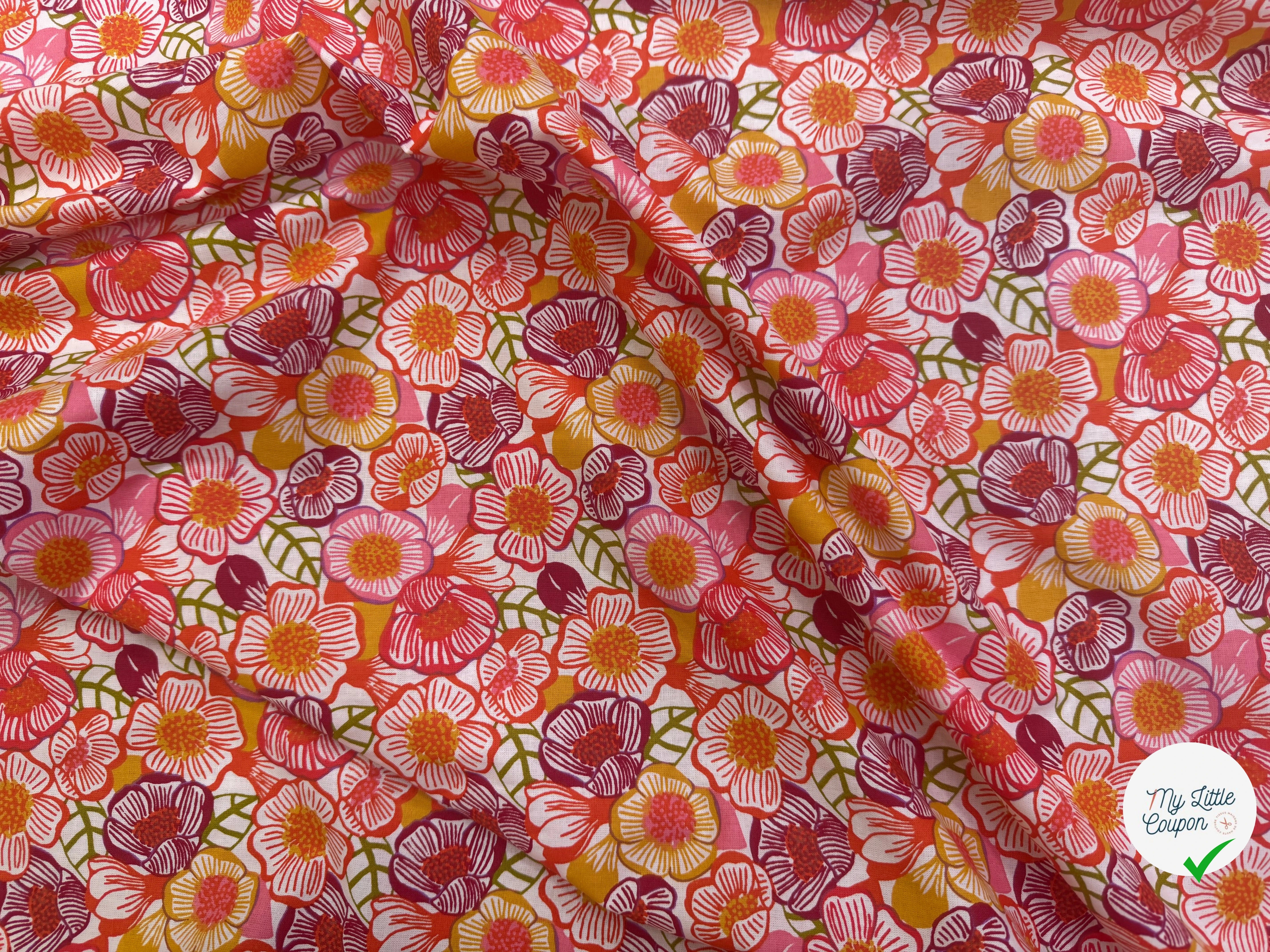 PERCALE DE COTON CLEMA BLANC 150 CM - My Little Coupon