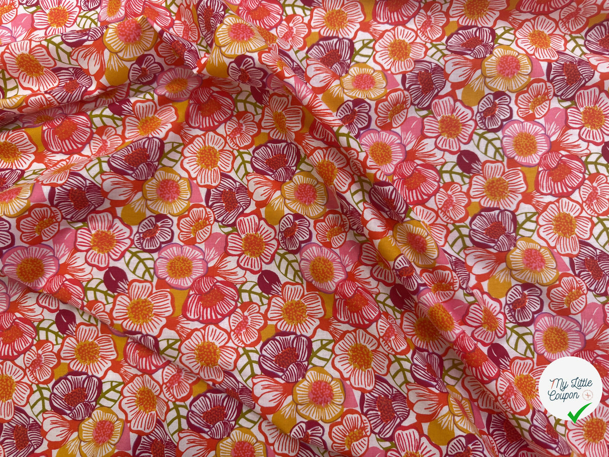 PERCALE DE COTON CLEMA BLANC 150 CM - My Little Coupon