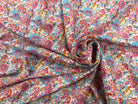 PERCALE DE COTON ESMERALDA BLANC BLEU 150 CM - My Little Coupon