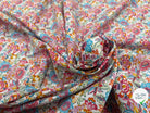 PERCALE DE COTON ESMERALDA BLANC BLEU 150 CM - My Little Coupon