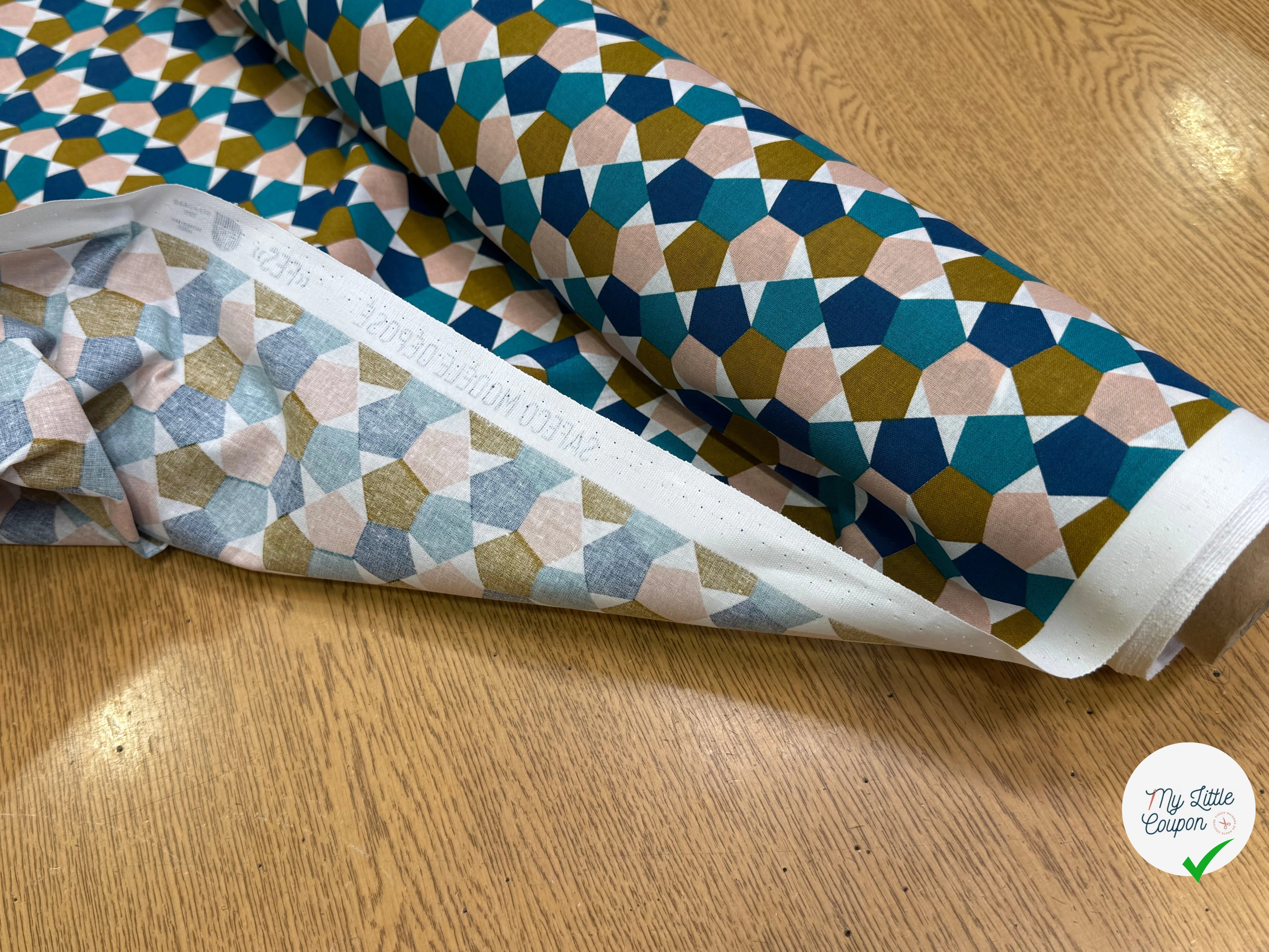 PERCALE DE COTON FES BLEU 150 CM - My Little Coupon