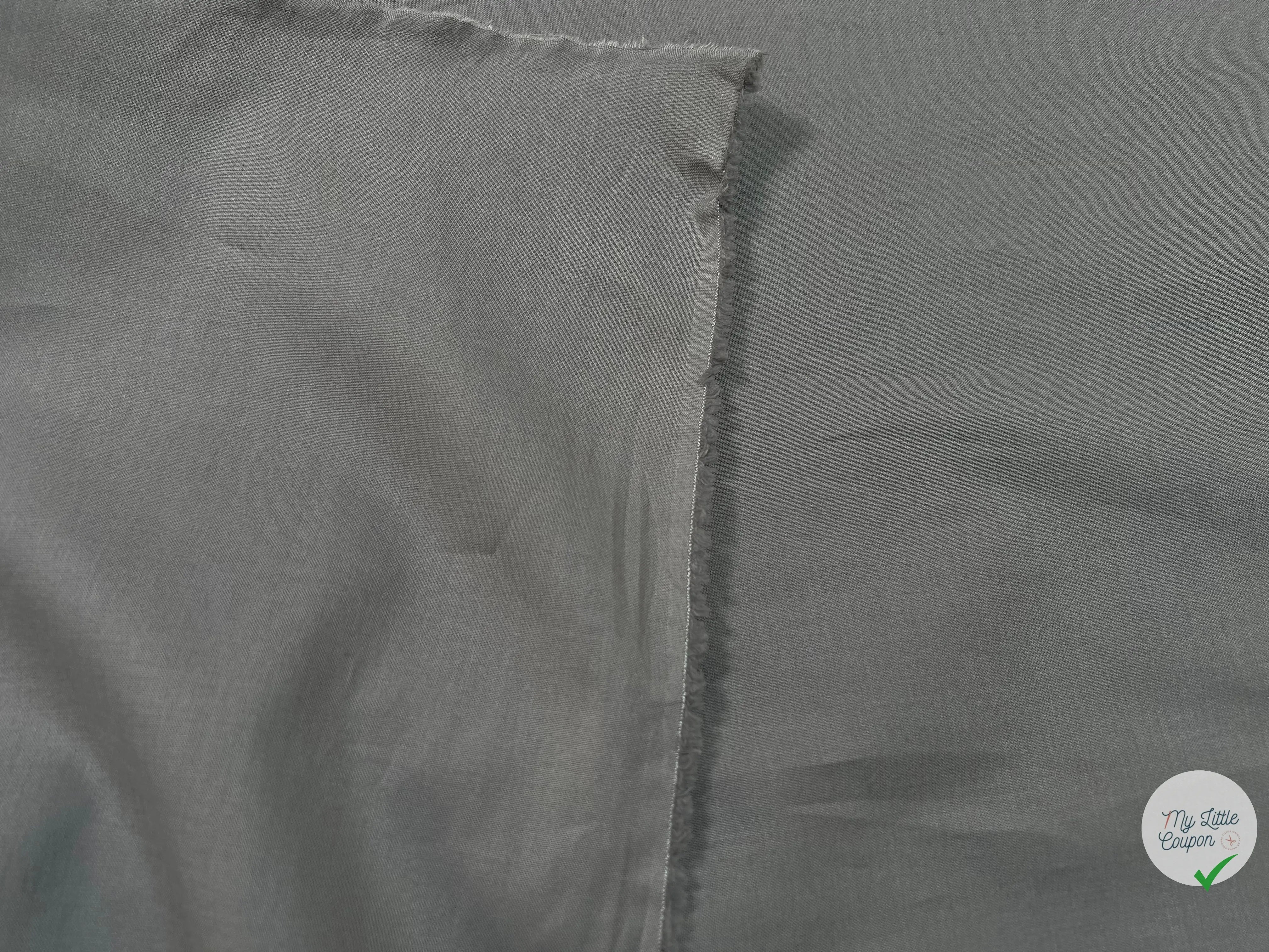 PERCALE DE COTON GRIS SOURIS - My Little Coupon - tissu - coudre