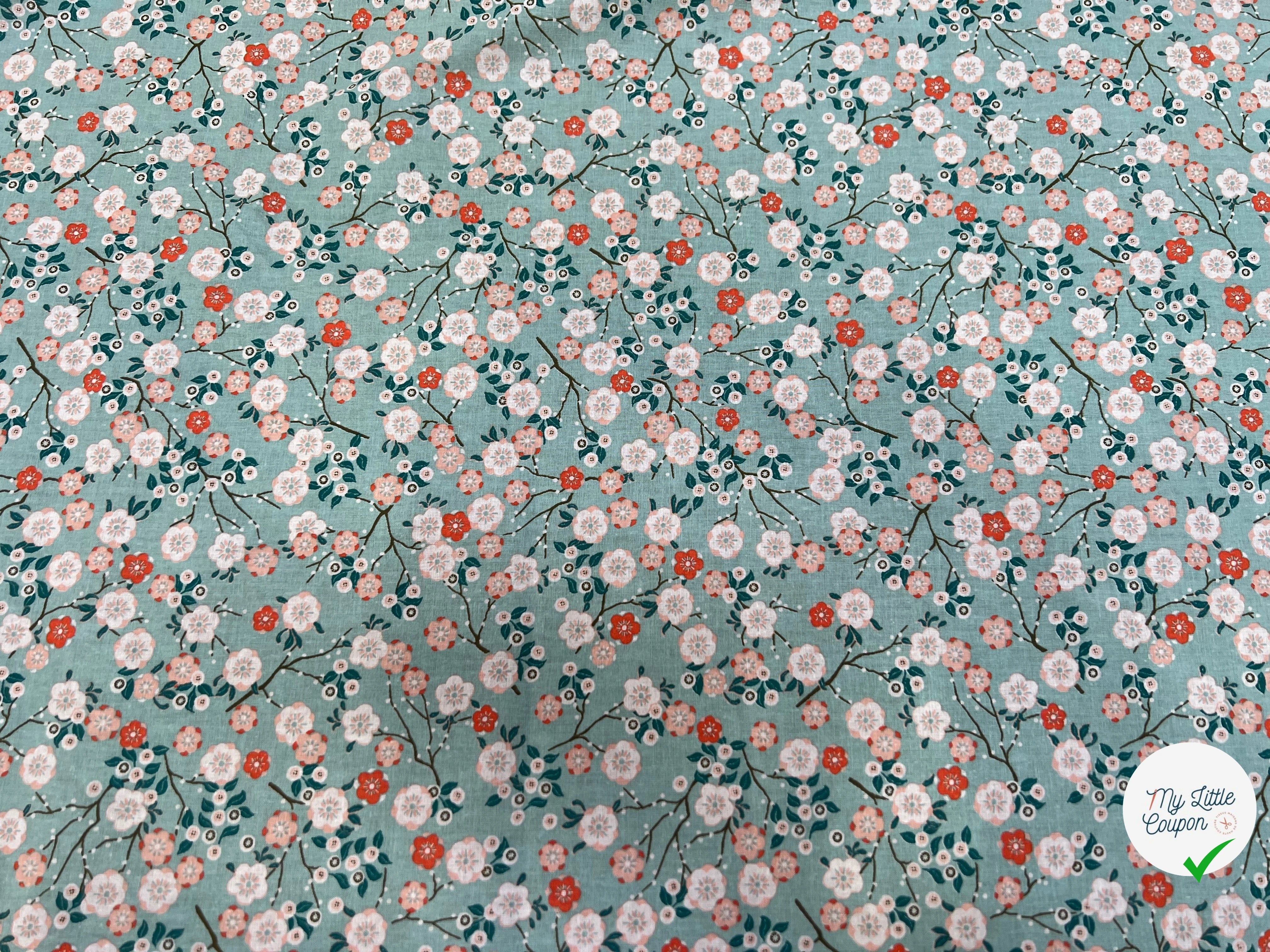 PERCALE DE COTON HOKKAIDO CIEL 150 CM - My Little Coupon