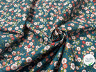 PERCALE DE COTON HOKKAIDO PETROLE EMERAUDE 150 CM - My Little Coupon