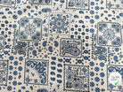 PERCALE DE COTON KANSAS BLANC BLEU 150 CM - My Little Coupon