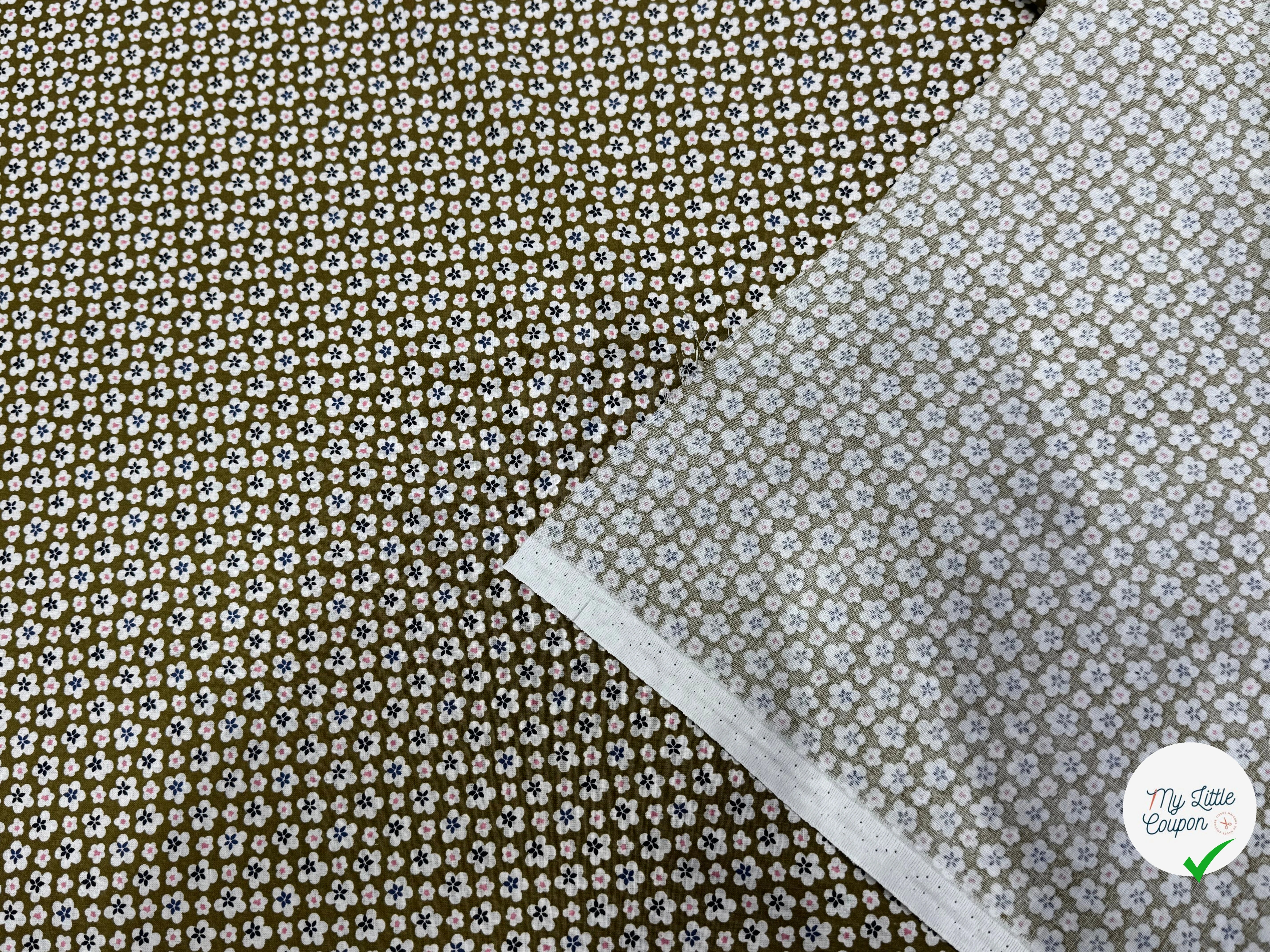 PERCALE DE COTON MAO KAKI 150 CM - My Little Coupon