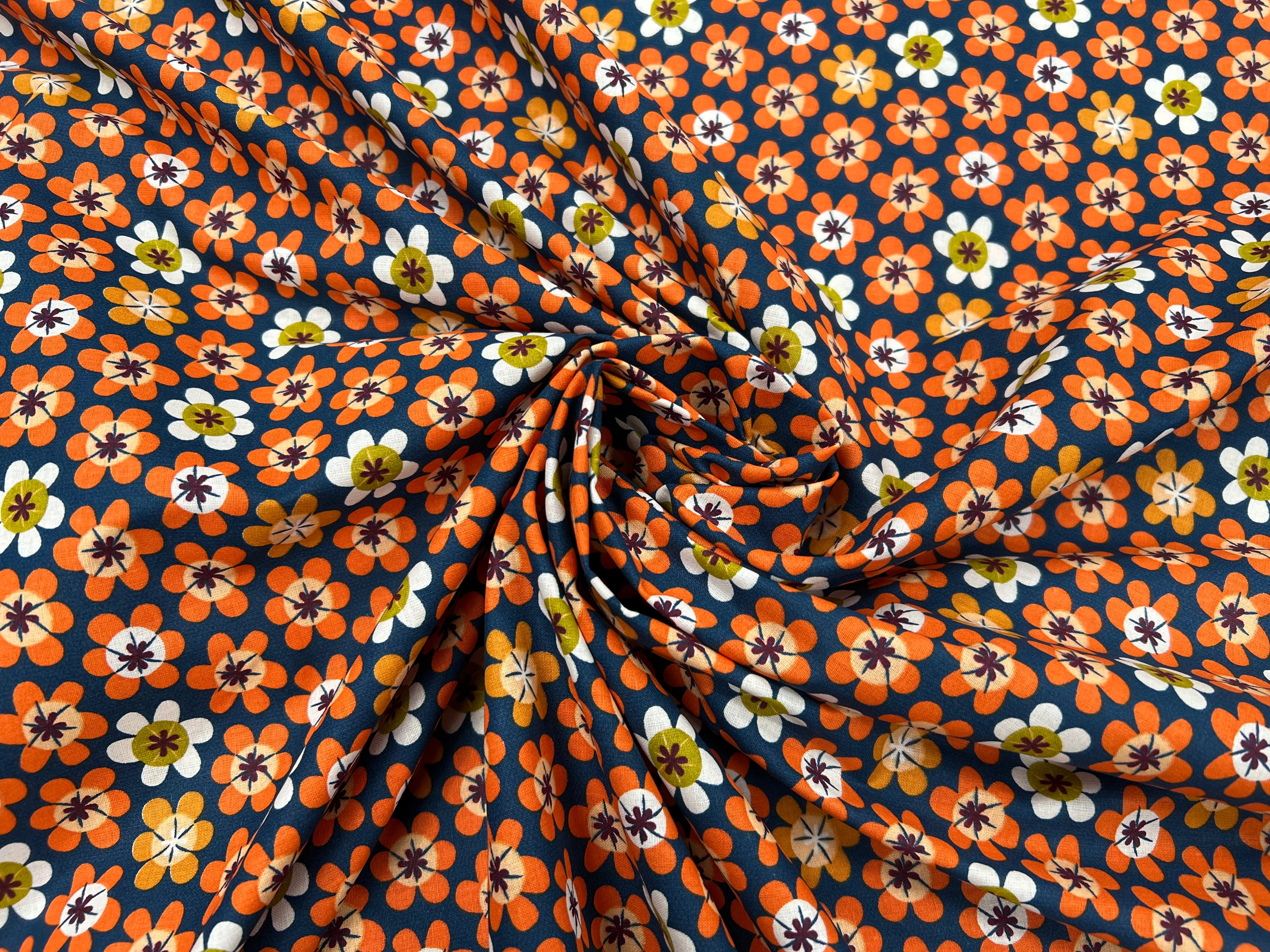 PERCALE DE COTON NAMI MARINE - My Little Coupon